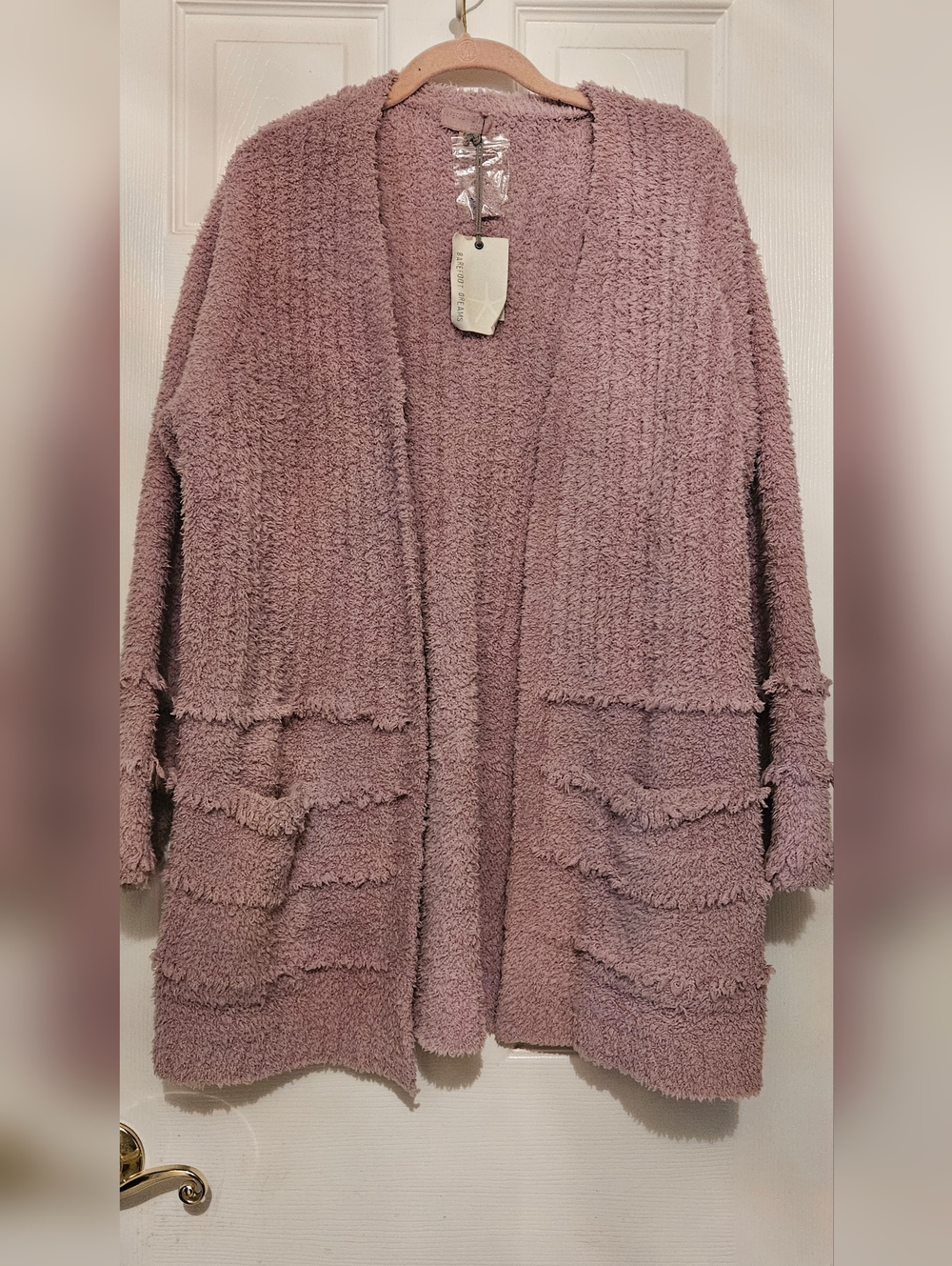 Barefoot Dreams CozyChic Boardwalk Cardigan - Orchid